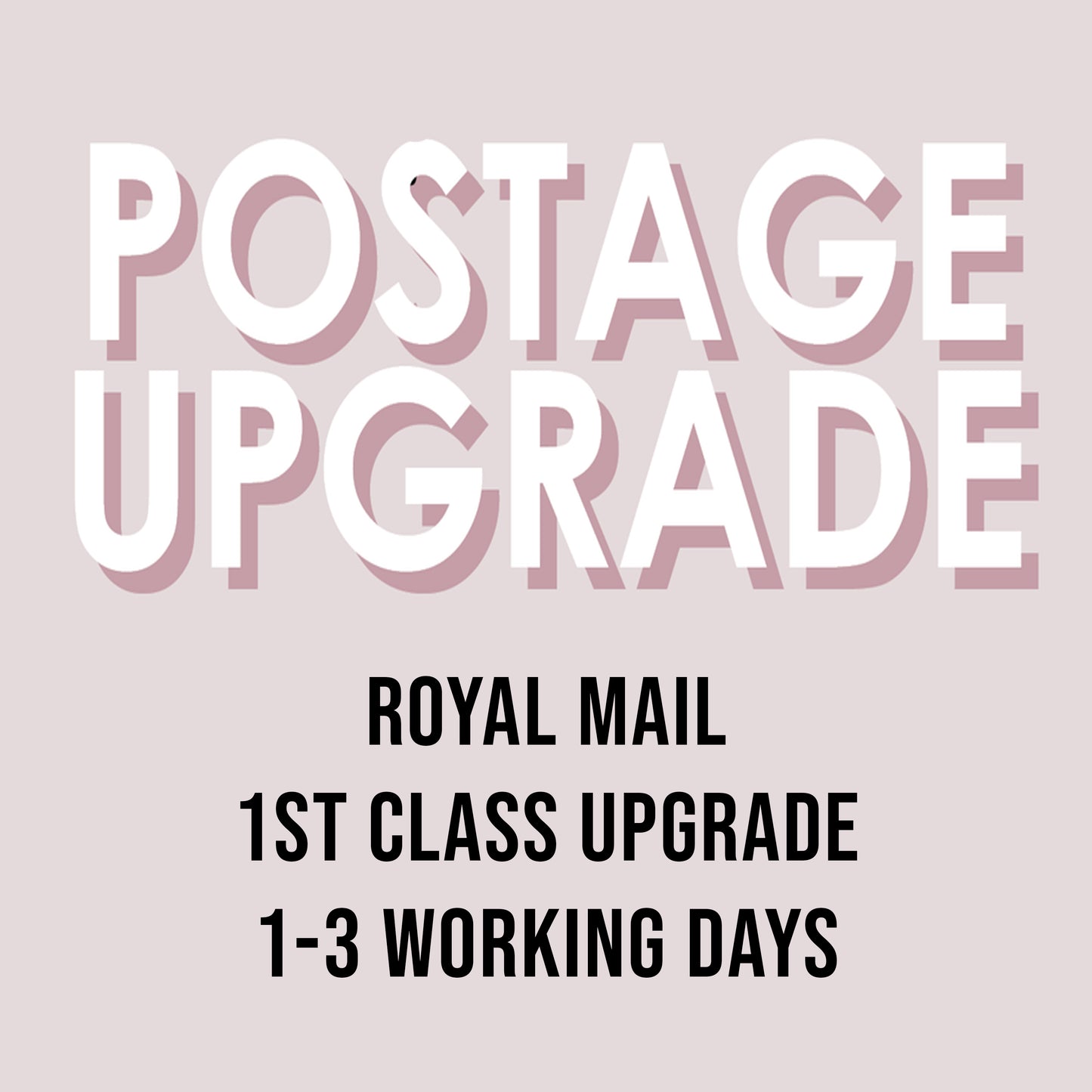 POSTAGE UPGRADE - Royal Mail 1st Class -Autograph Book