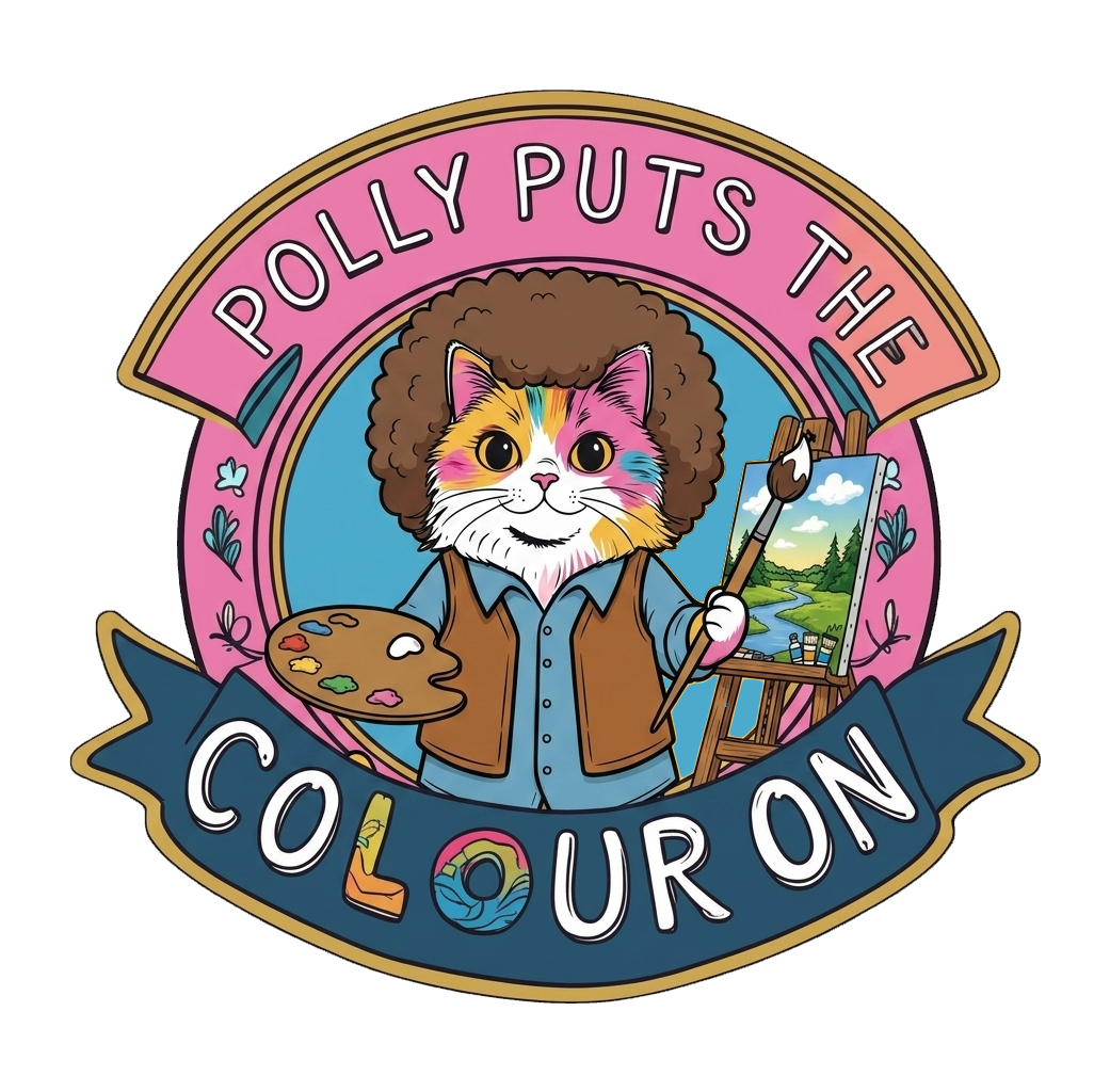 Polly Puts The Colour On UV DTF Decal (Bob Ross Edition)