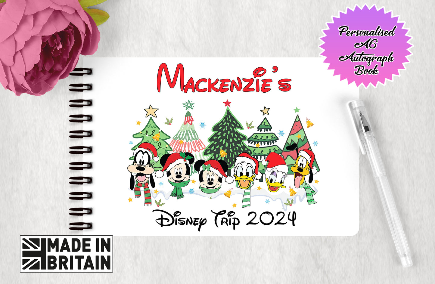 Personalised Disney Autograph Book - Nightmare Before Christmas Edition