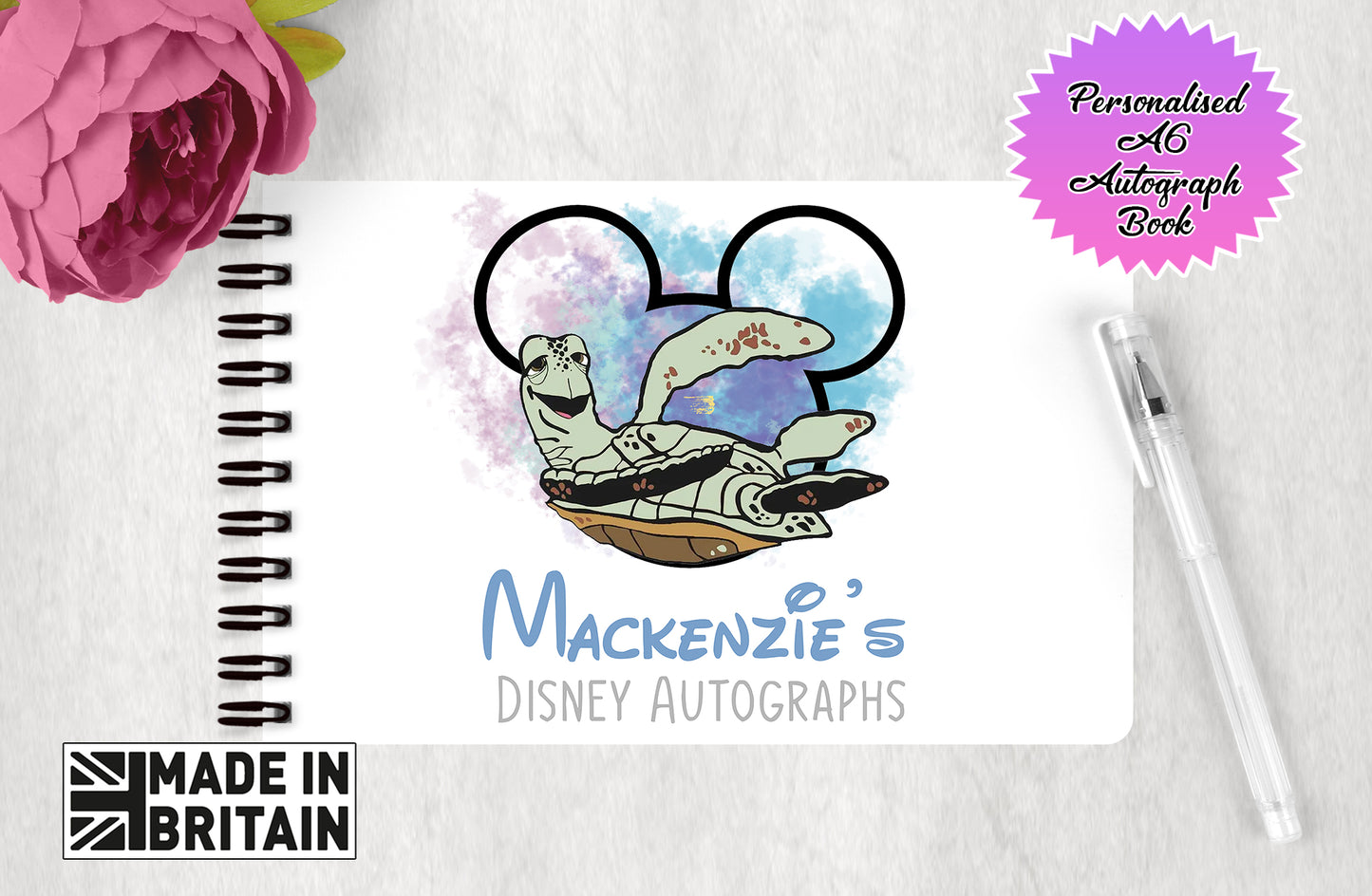 Personalised Disney Autograph Book - Finding Nemo - Cursh Edition