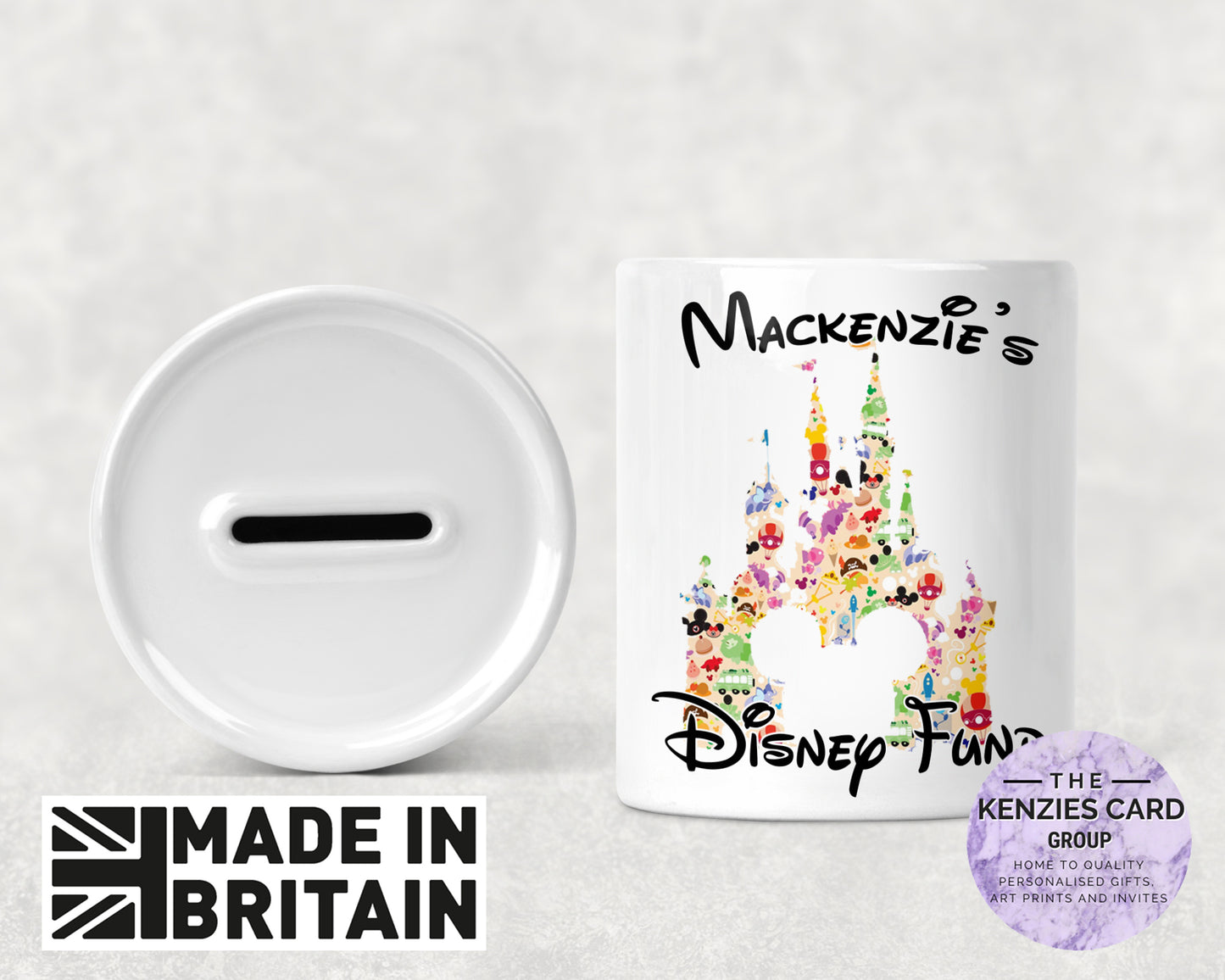 Personalised Magical Castle - Holiday Fund Money Box - Disney Inspiered Castle -
