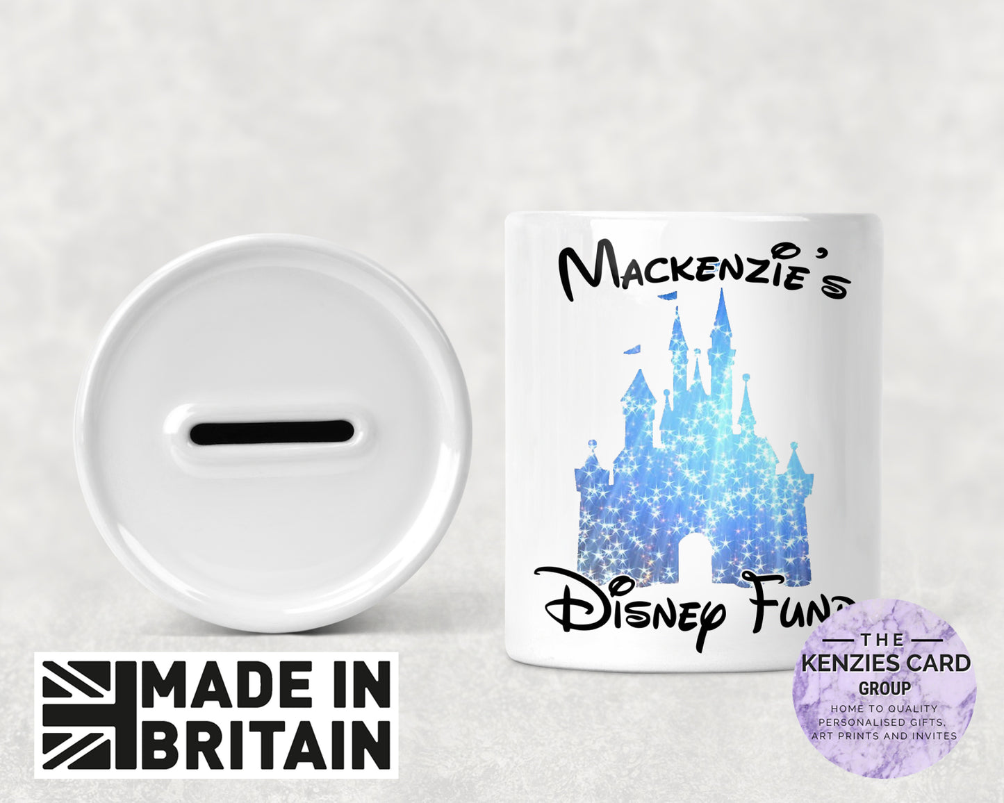 Personalised Magical Castle - Holiday Fund Money Box - Disney Inspiered Castle -