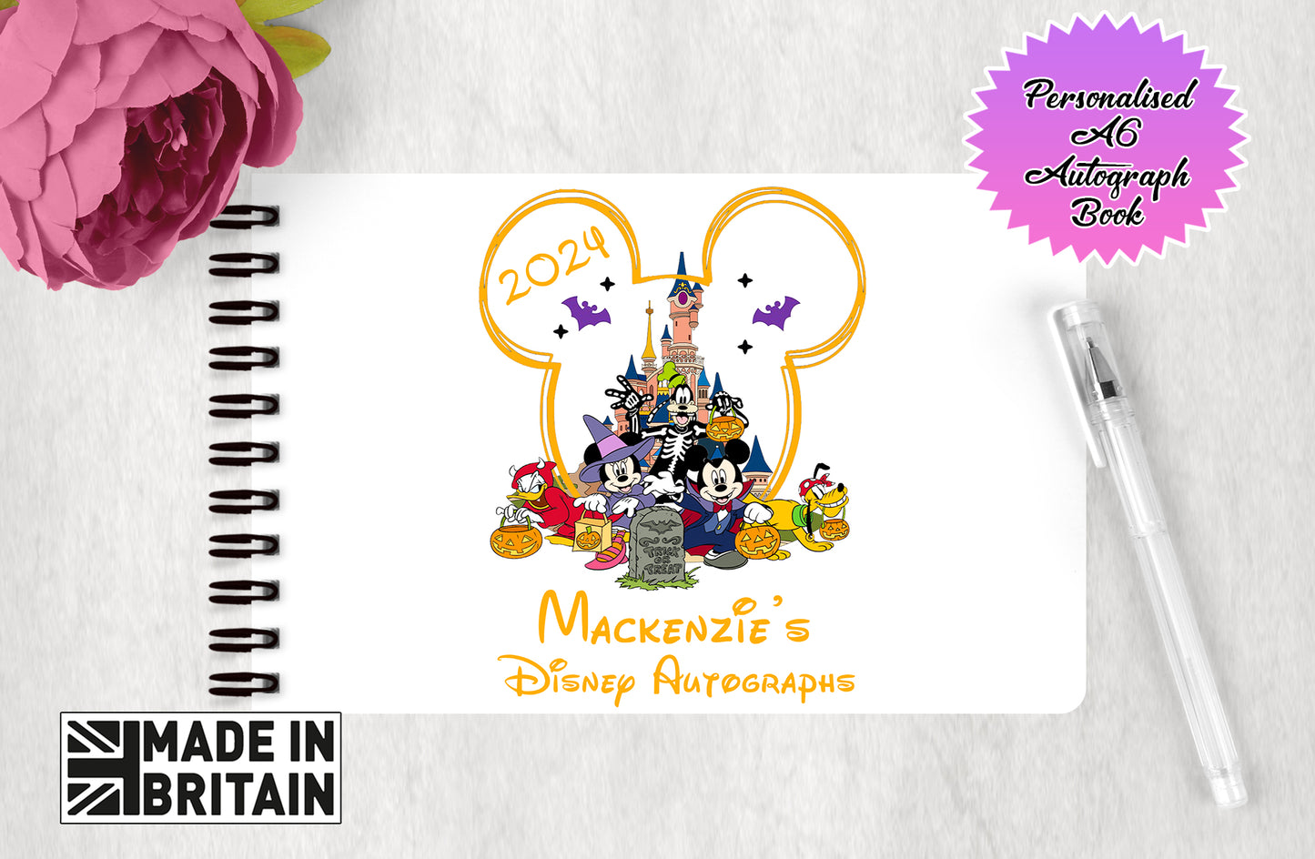 Personalised Disney Autograph Book - Not So Scary Halloween -2026