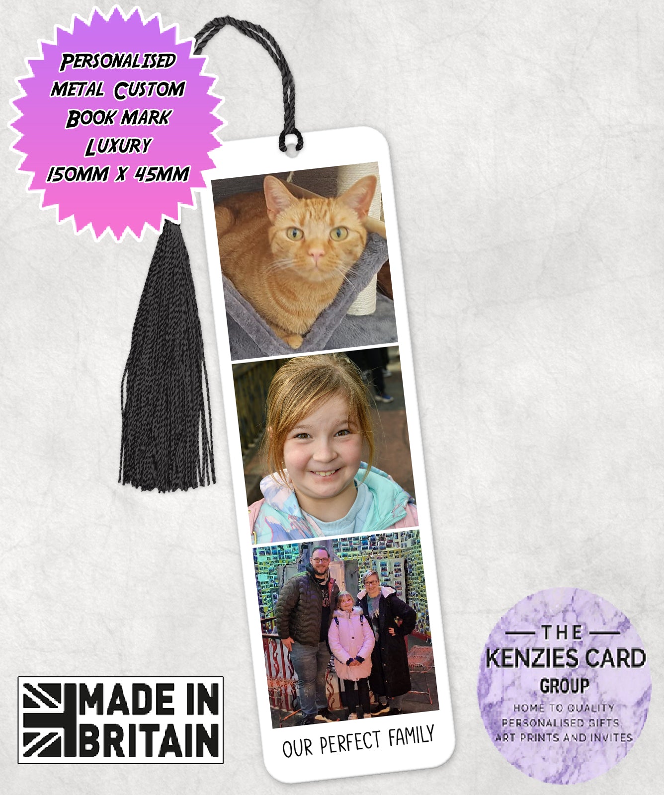 Personalised Photo Bookmark - Book Lovers Photo Gift
