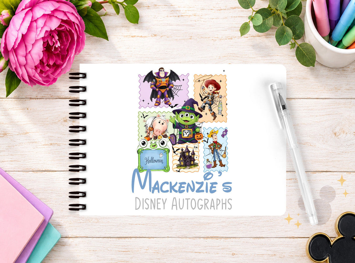 Personalised Disney Autograph Book - Toy Story Edition Halloween Edition V4
