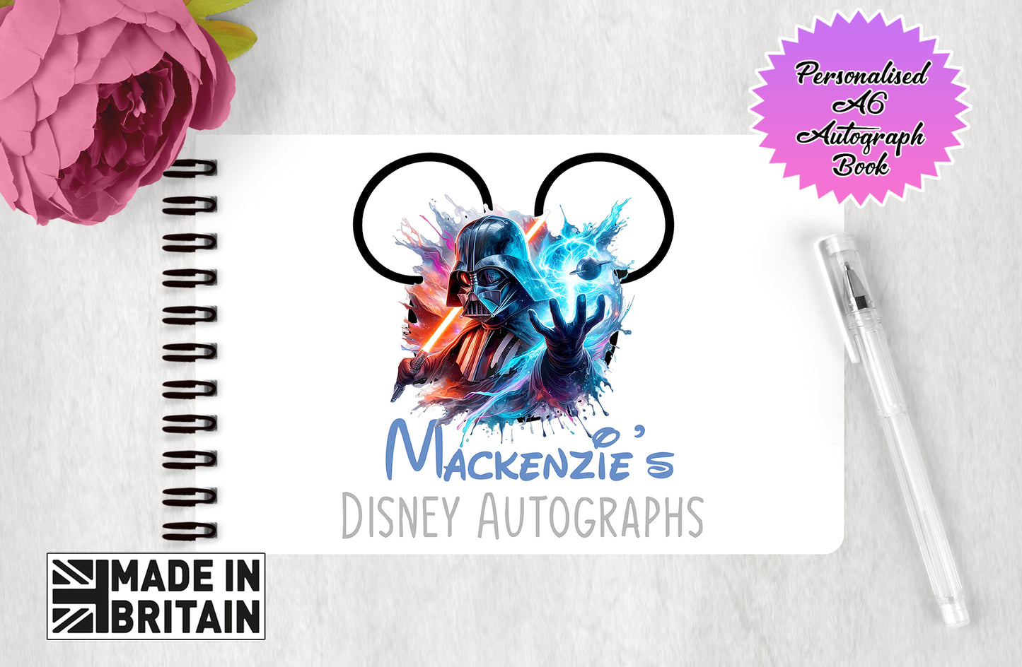 Personalised Disney Star Wars - Darth Vader - Autograph Book
