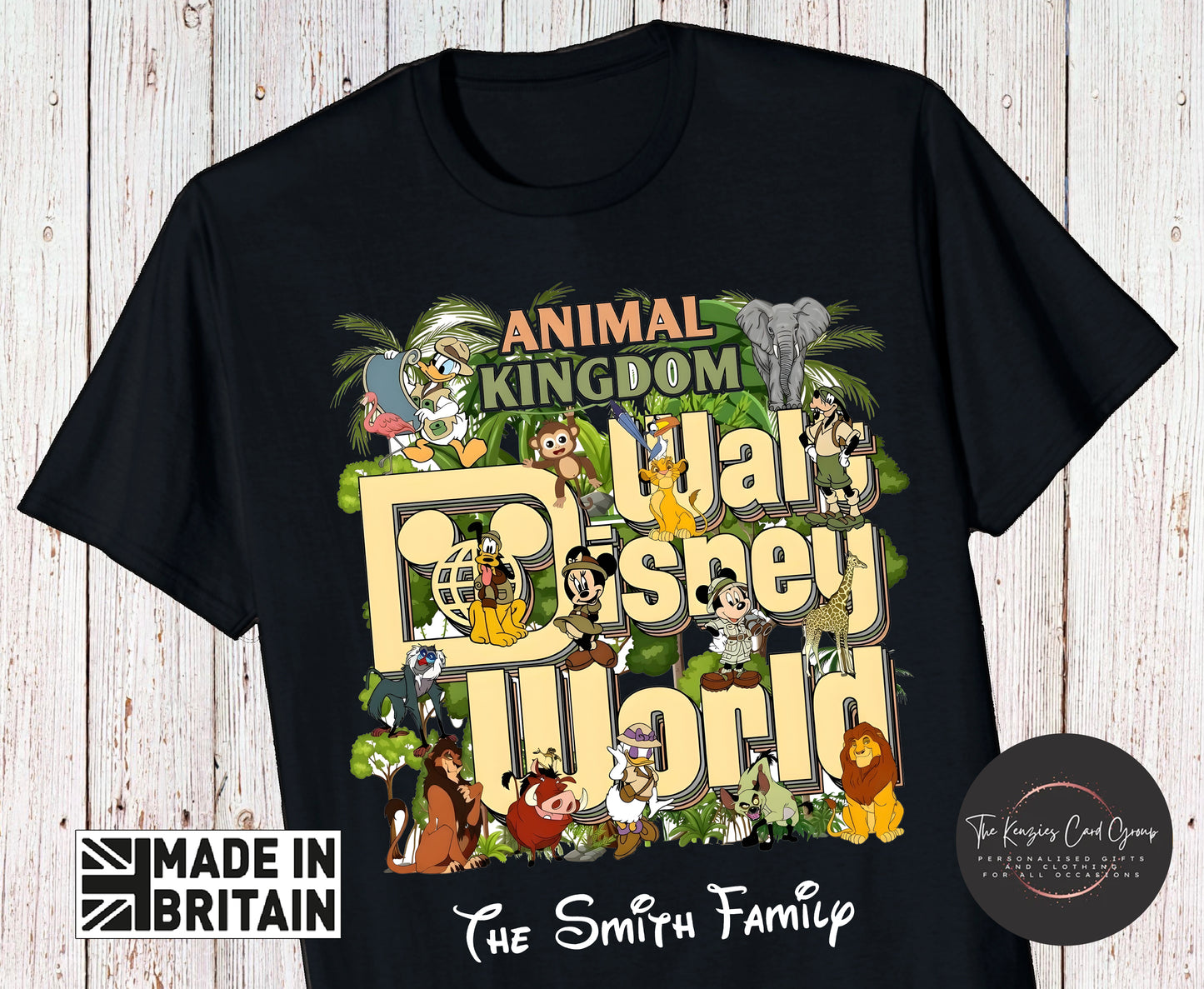Personalised Disney World Animal Kingdom Family Trip T Shirt - New Edition