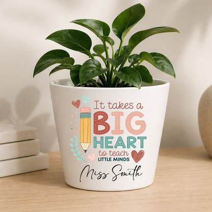 Personalised Teacher Plant Pot | Custom Teacher Appreciation Gift, Thank You Present
