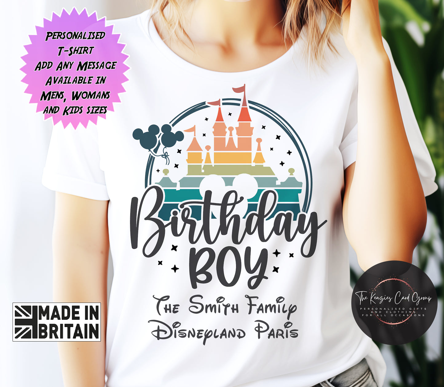 Personalised Disney Trip Matching Family Trip T Shirts - Birthday Boy Edition