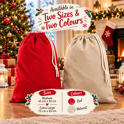 Personalised Christmas Santa Sack Gift Sack Gift Bag - Disney Stitch Edition V1