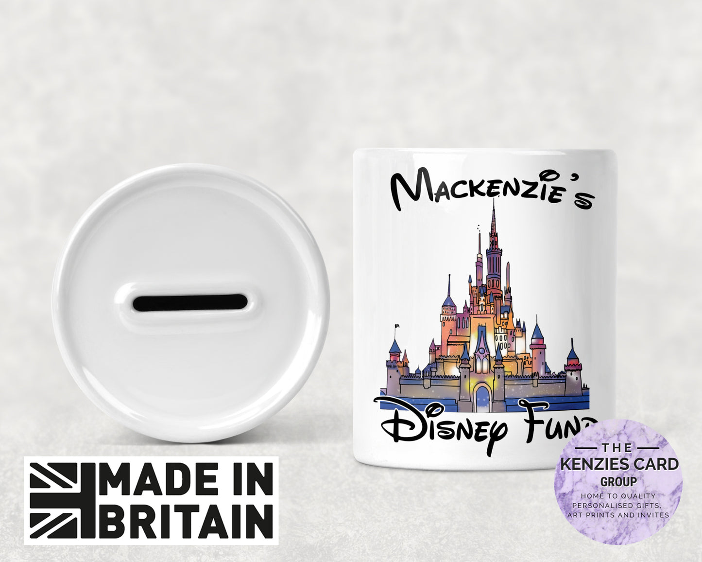 Personalised Magical Castle - Holiday Fund Money Box - Disney Inspiered Castle -