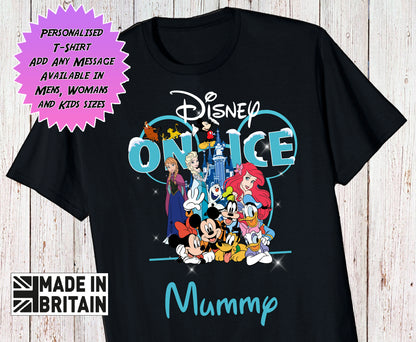 Personalised Disney On Ice UK Tour  Matching Family T Shirt - Standard Design Edition