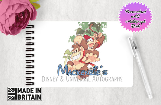 Personalised Disney & Universal Autograph Book - Donky Kong Edition