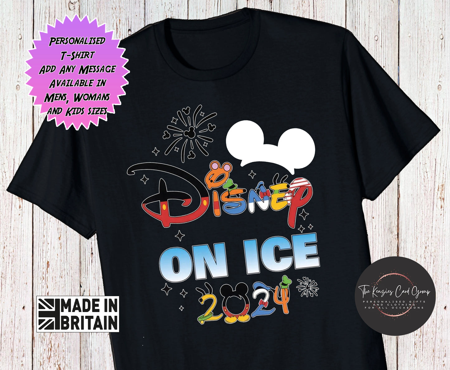 Personalised Disney On Ice UK Tour - Matching Family T Shirt