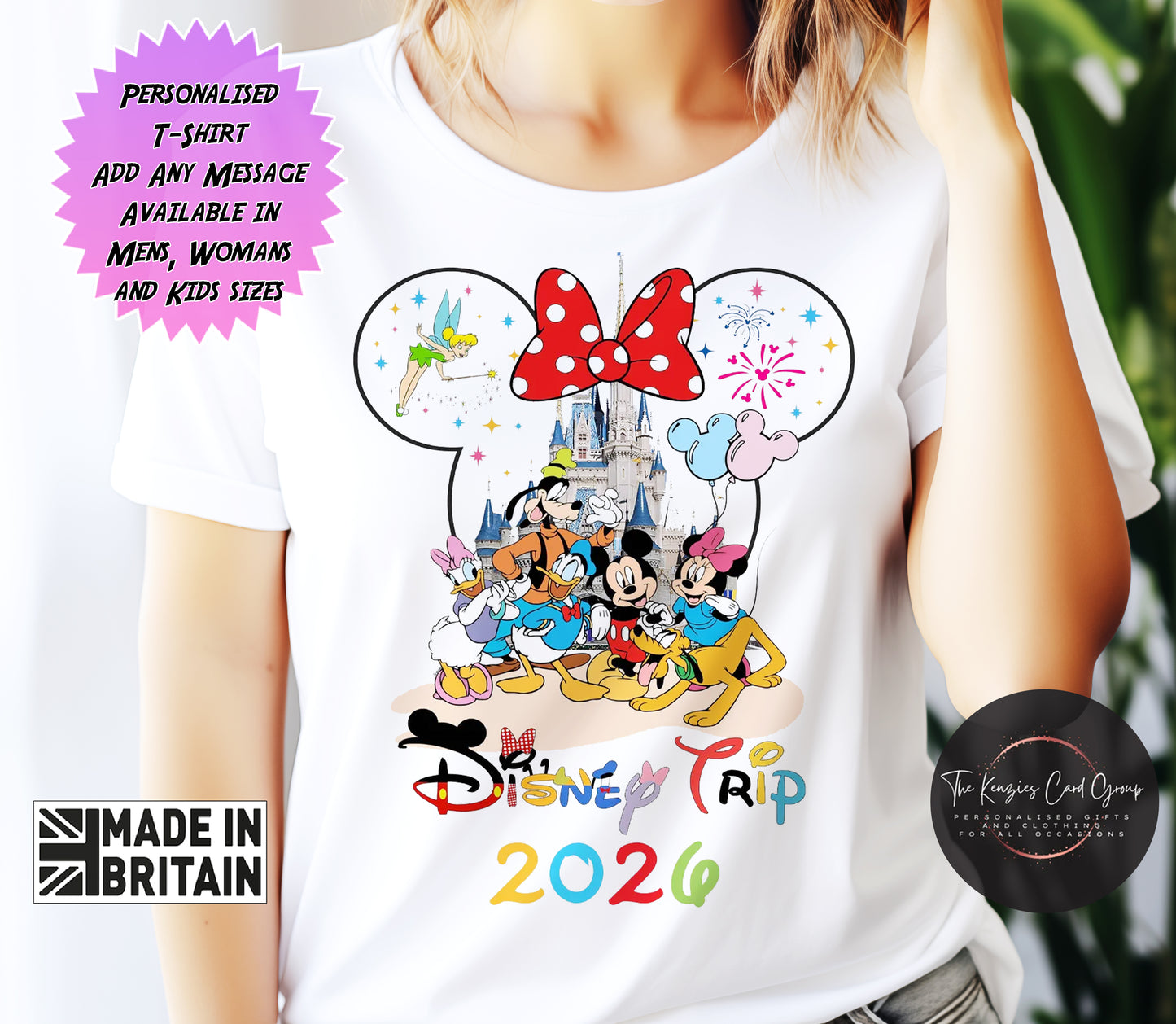 Personalised Disney Trip Matching Family Trip T Shirts - Minnie Bow Edition 2026