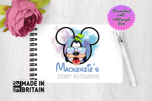 Personalised Disney Autograph Book - Fab Five Goofy Edition V5