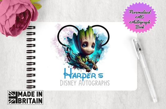 Personalised Disney Autograph Book - Marvel Comics - Groot Edition