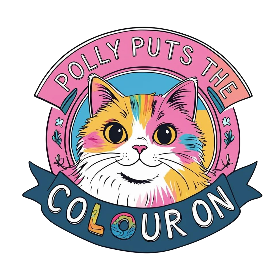 Polly Puts The Colour On UV DTF Decal - Classic Logo Edition