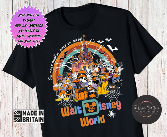 Personalised Mickeys Not So Scary Halloween Party Matching Family T Shirts - 2026