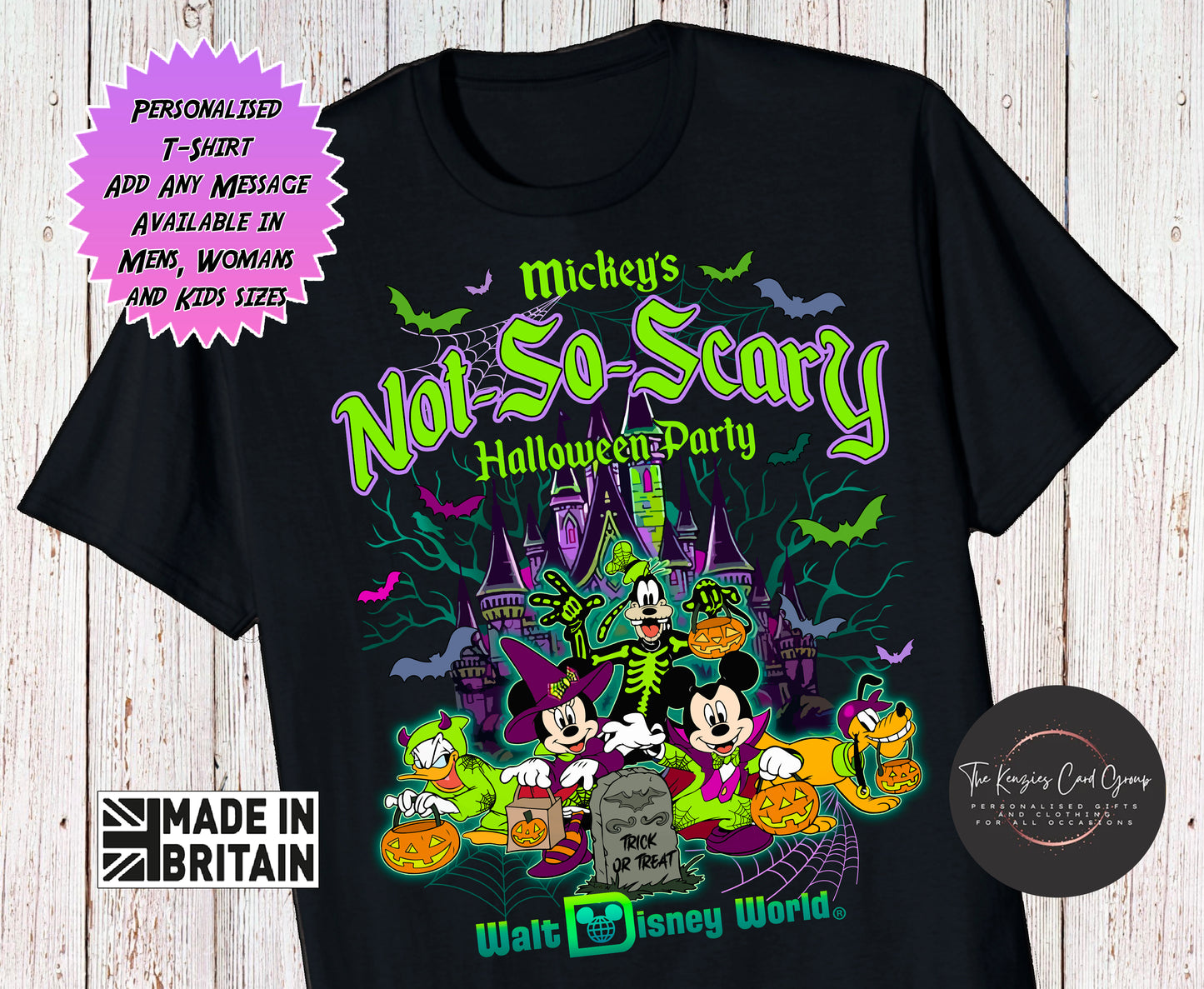 Personalised Mickeys Not So Scary Halloween Party Matching Family T Shirts - 2026 Edition