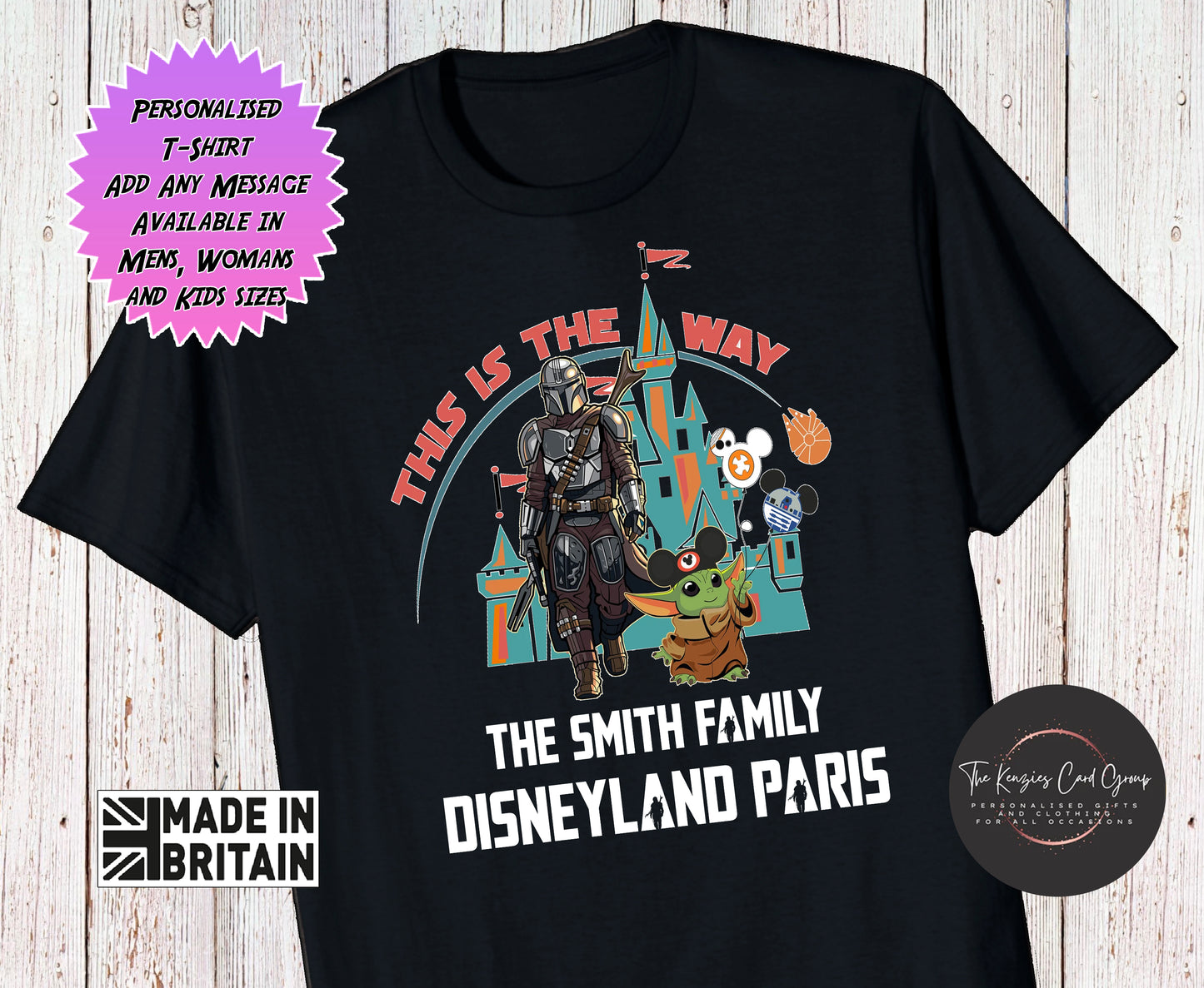 Personalised Disneyland Paris Disney World - Star Wars Mandalorian This Is The Way 2025