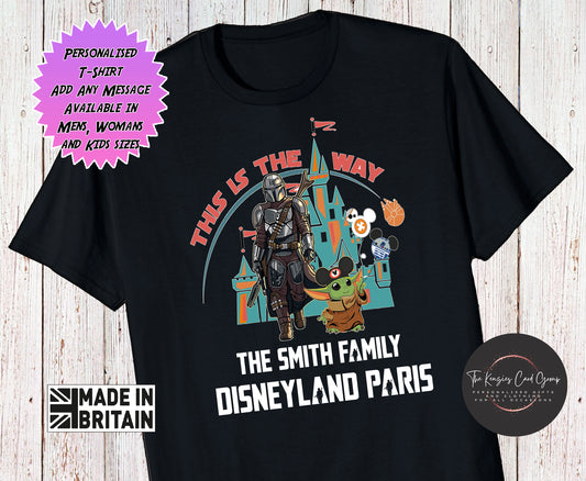 Personalised Disneyland Paris Disney World - Star Wars Mandalorian This Is The Way 2025