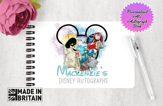 Personalised Disney Autograph Book - Nightmare Before Christmas  Edition