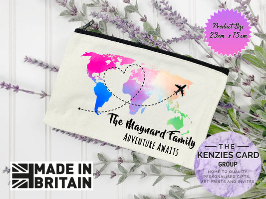 Personalised Passport Travel Documents Holder Pouch - Passport Wallet