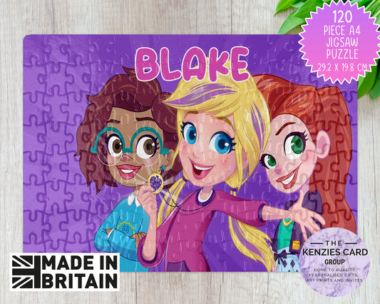 Personalised Polly Pocket Edition 120 pcs Kids Puzzle- Polly and Friends