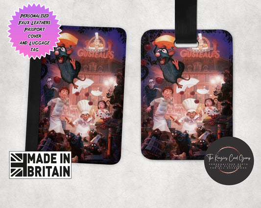 Personalised Disney's Pixar Ratatouille Edition Passport and Luggage Tag Set V5