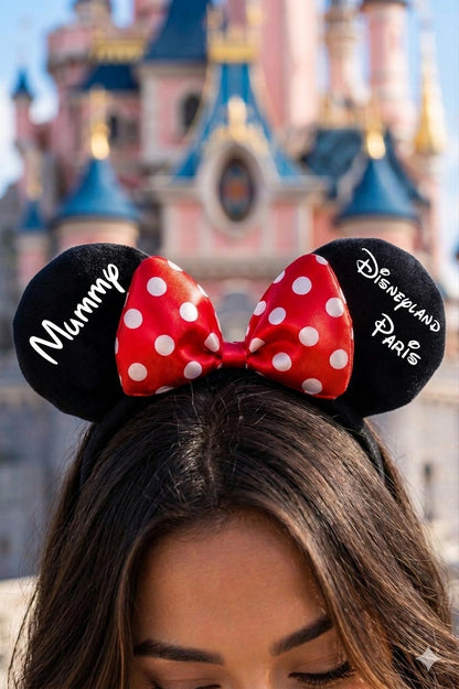 Personalised Disney Mickey & Minnie Family Ears Headband