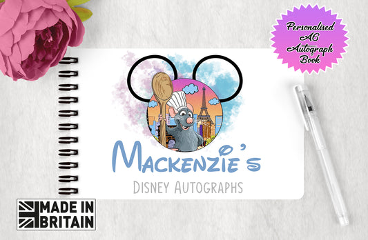Personalised Disney Autograph Book - Ratatouille - Remi Edition V1