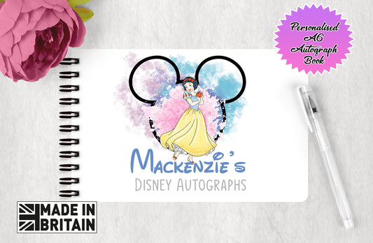 Personalised Disney Autograph Book - Disney Princess - Snow White Edition V5
