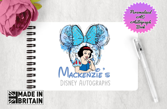 Personalised Disney Autograph Book - Disney Princess - Snow White Edition V1
