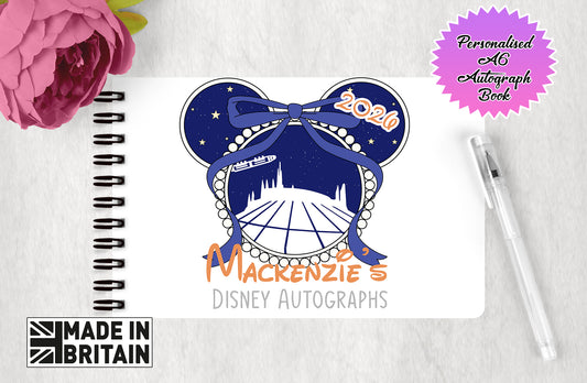 Personalised Disney Autograph Book - Classic Disney Attractions Series - Space Mountain (Copy)