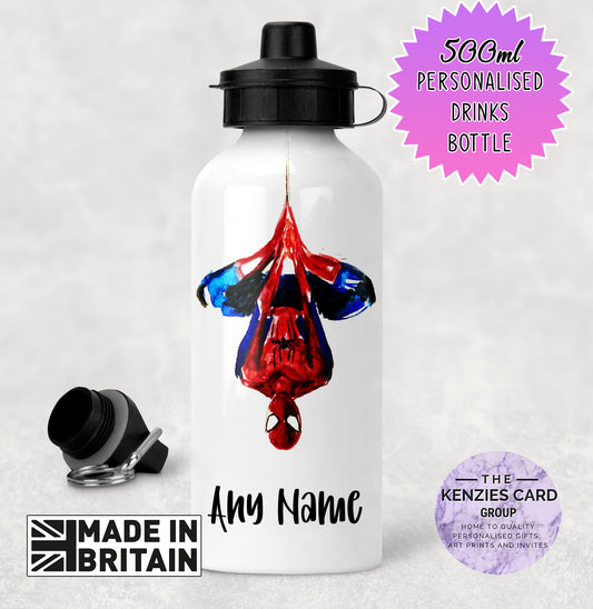 Personalised Disney Marvel Spiderman 500ml Metal Water Bottle