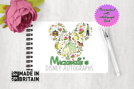 Personalised Disney Autograph Book -Disneys Princess Tiana Editon
