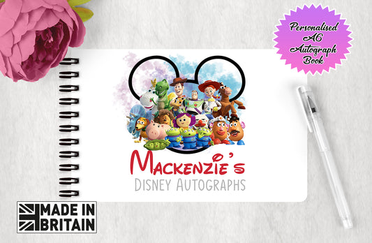 Personalised Disney Autograph Book -  Toy Story Edition