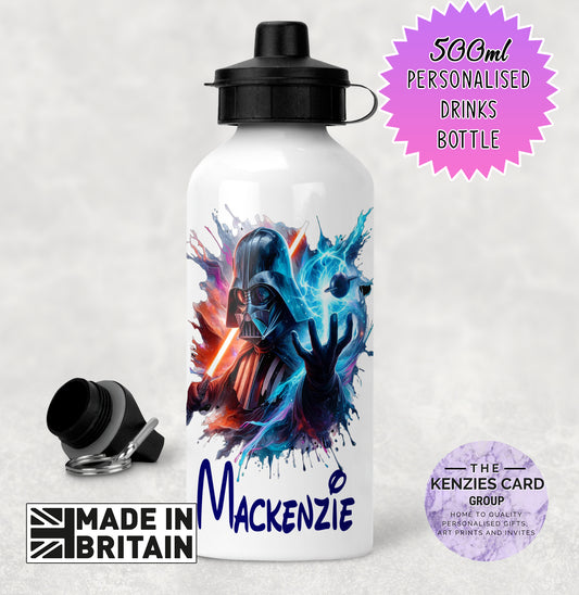 Personalised Disney Star Wars Darth Vader 500ml Metal Water Bottle
