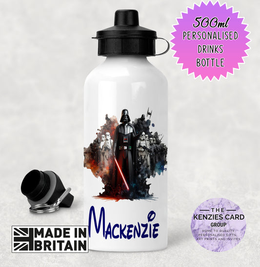 Personalised Disney Star Wars Darth Vader 500ml Metal Water Bottle