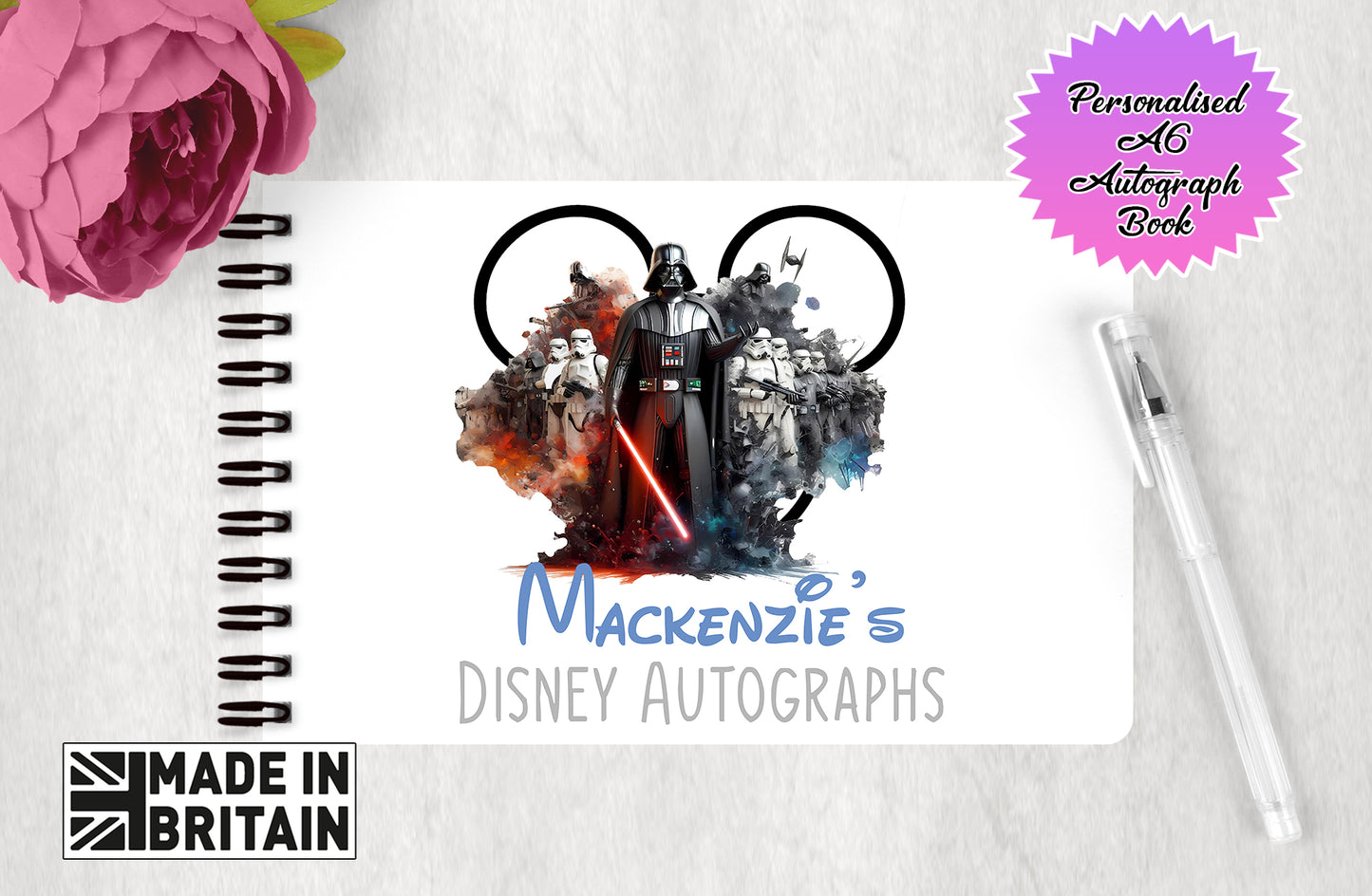 Personalised Disney Star Wars - Darth Vader - Autograph Book