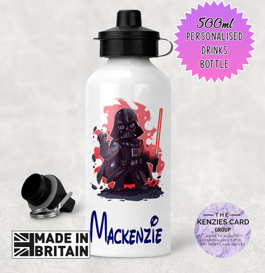 Personalised Disney Star Wars Darth Vader 500ml Metal Water Bottle