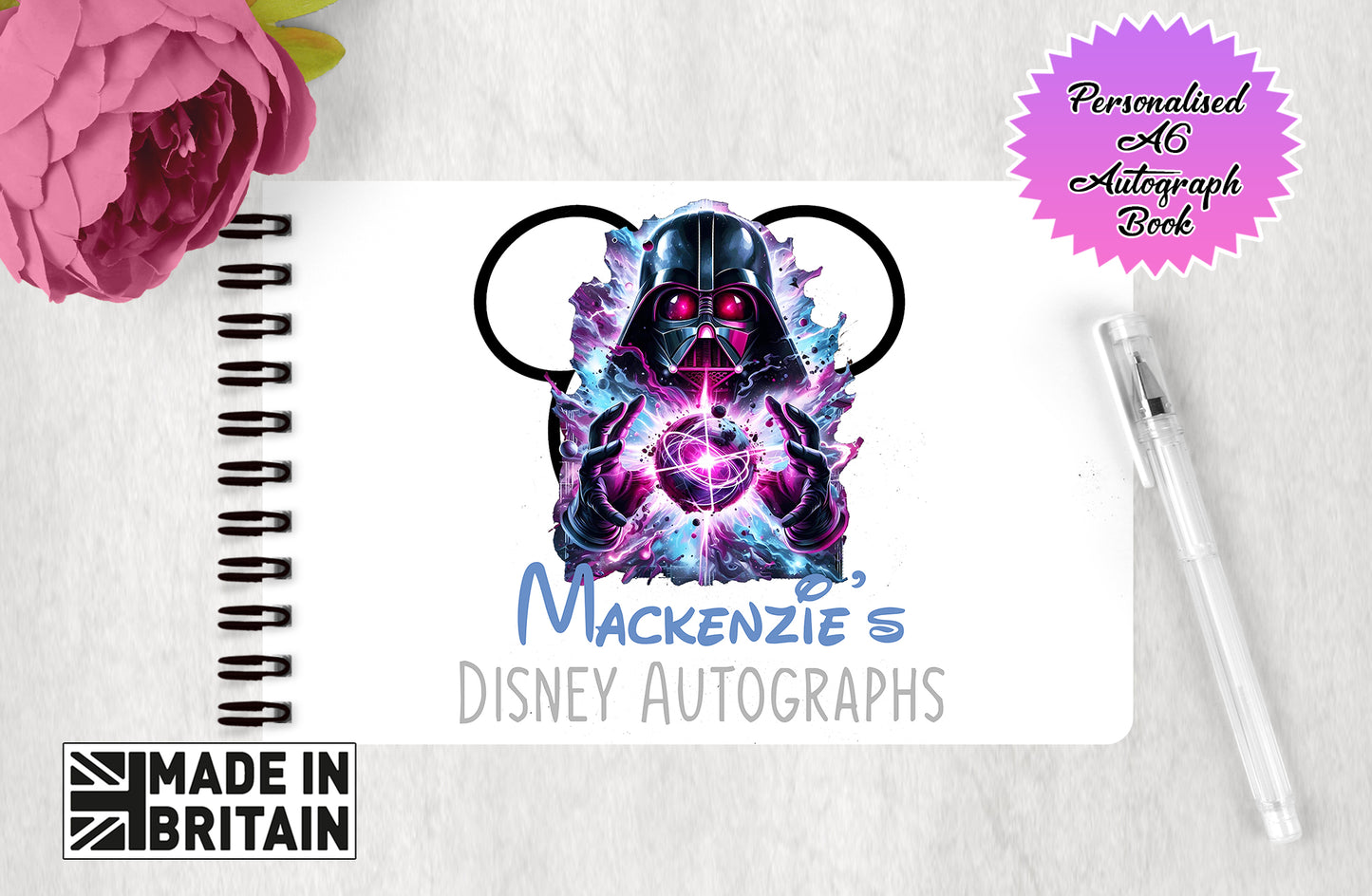 Personalised Disney Star Wars - Darth Vader - Autograph Book