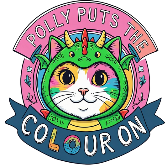 Polly Puts The Colour On UV DTF Decal - Dragon Cat Edition