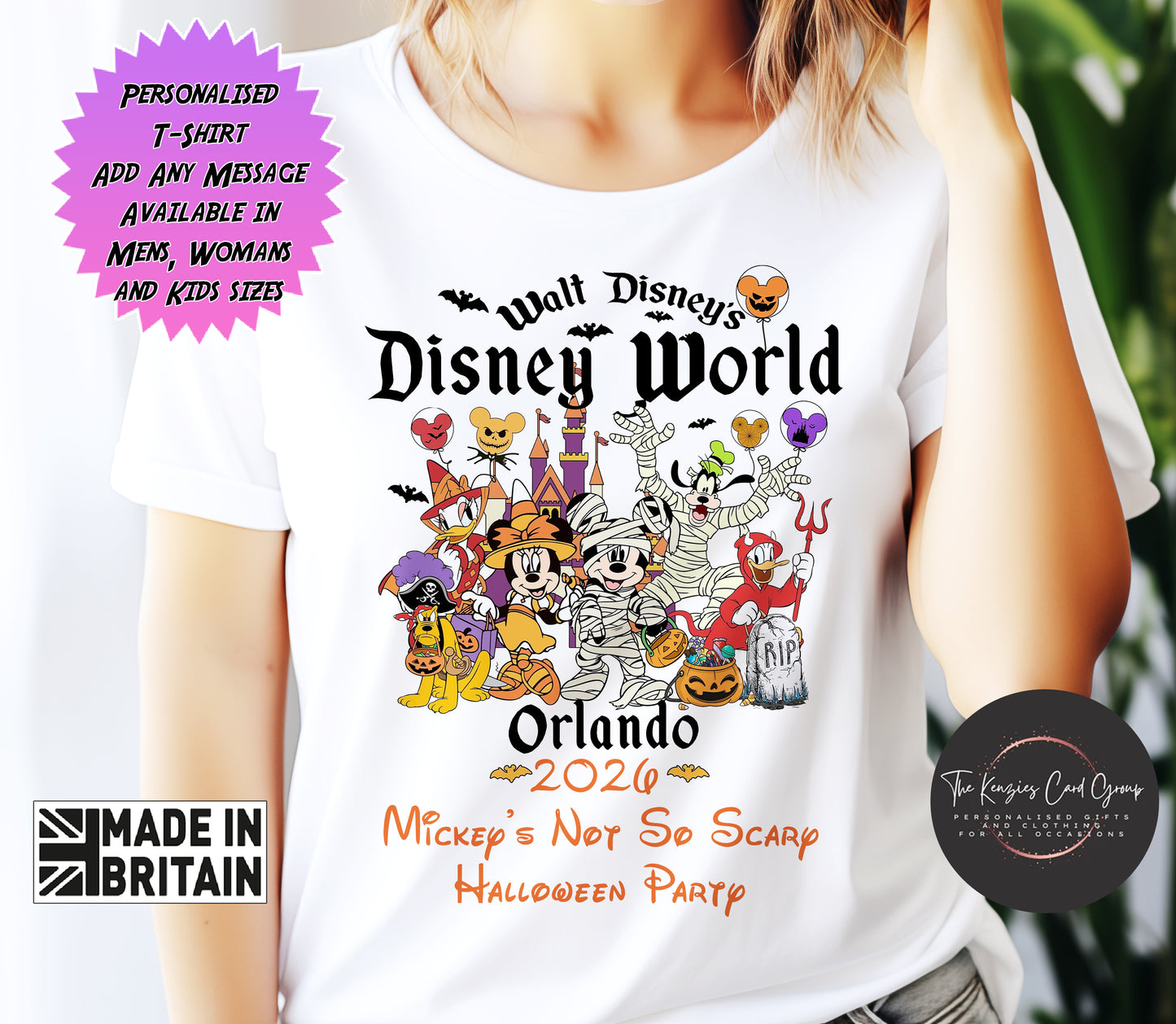 Personalised Disney Trip Matching Family Trip T Shirts - Mickeys Not So Scary Halloween Event T Shirts WDW