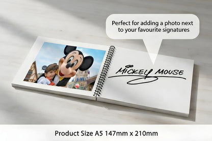 Personalised Disney Castle Photo Autograph Book - A5 Edition