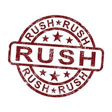 T Shirt Order Rush Fee