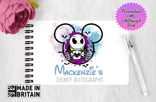 Personalised Disney Autograph Book - Nightmare Before Christmas - Jack Skellington Edition