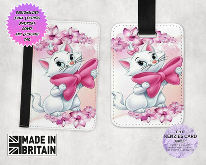 Personalised Disney's Marie Aristo Cats Edition Passport and Luggage Tag Set