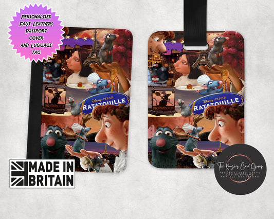 Personalised Disney's Pixar Ratatouille Edition Passport and Luggage Tag Set V3